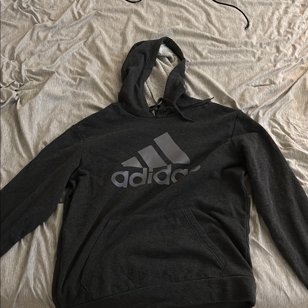 Adidas Black Pullover Hoodie Sweatshirt